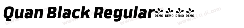 Quan Black Regular字体转换